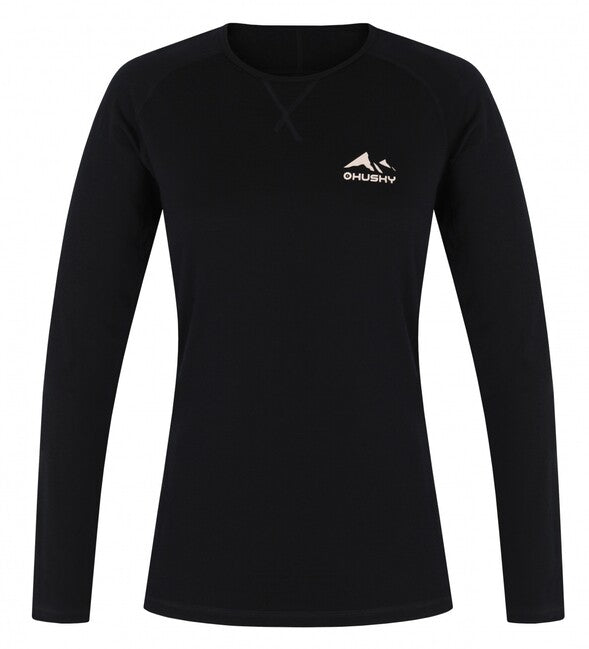 HUSKY Merow tricou termo cu mânecă lungă pentru femei, negru, L