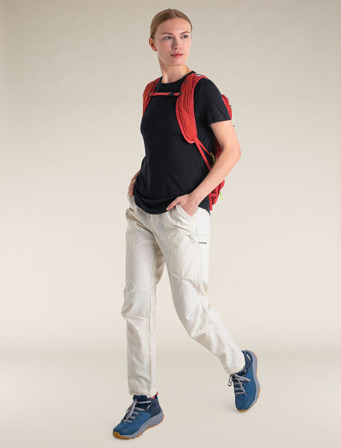 Icebreaker 125 Cool Lite Sphere III Merino tricou pentru femei cu mânecă scurtă, negru
