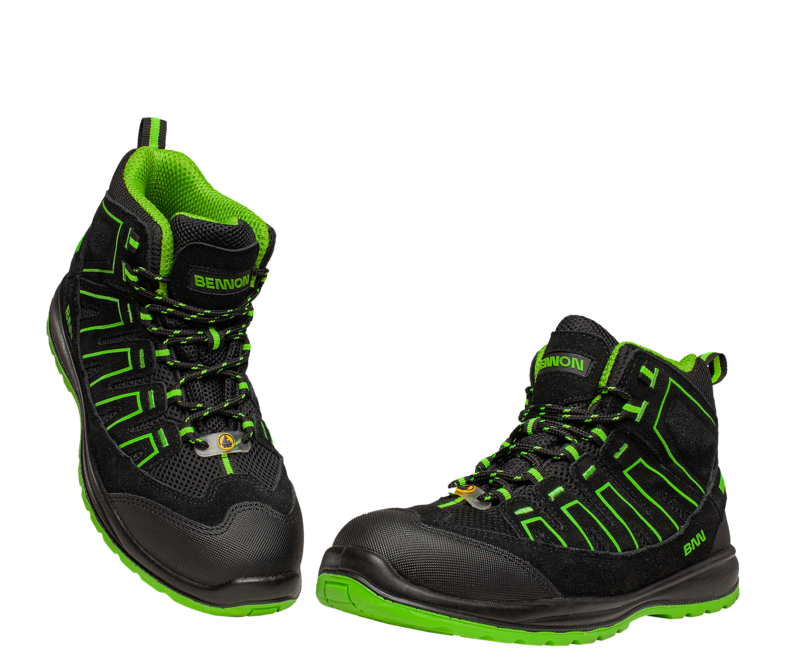BENNON ALEGRO S1P ESD pantofi de lucru, verzi