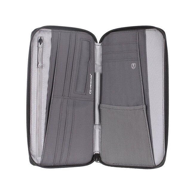 Lifeventure husă de călătorie pentru documente cu protecție RFID, gri