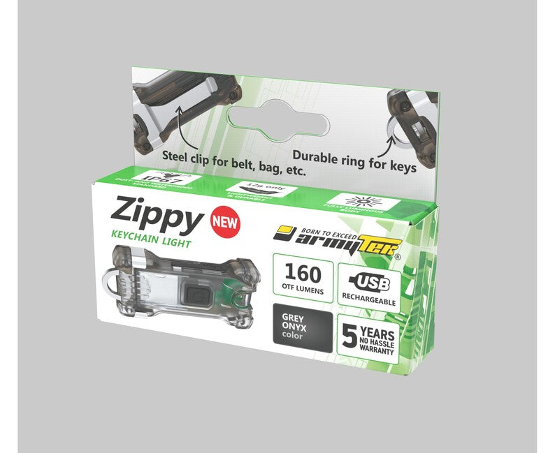ArmyTek Zippy LED breloc, gri