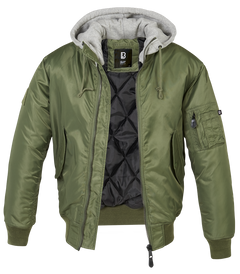 Brandit MA1 Hooded bomber geacă, oliv