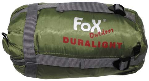 Fox Duralight sac de dormit ușor +2°C / +18°C, oliv-negru