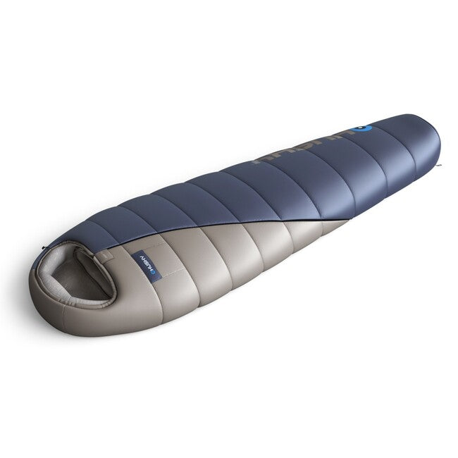 HUSKY Ember sac de dormit sintetic trei sezoane lung, albastru/gri
