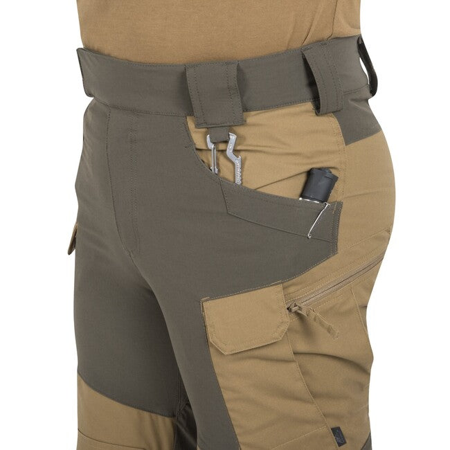 Helikon-Tex HYBRID OUTBACK pantaloni Dura Canvas DuraCanvas, Coyote / Taiga Green