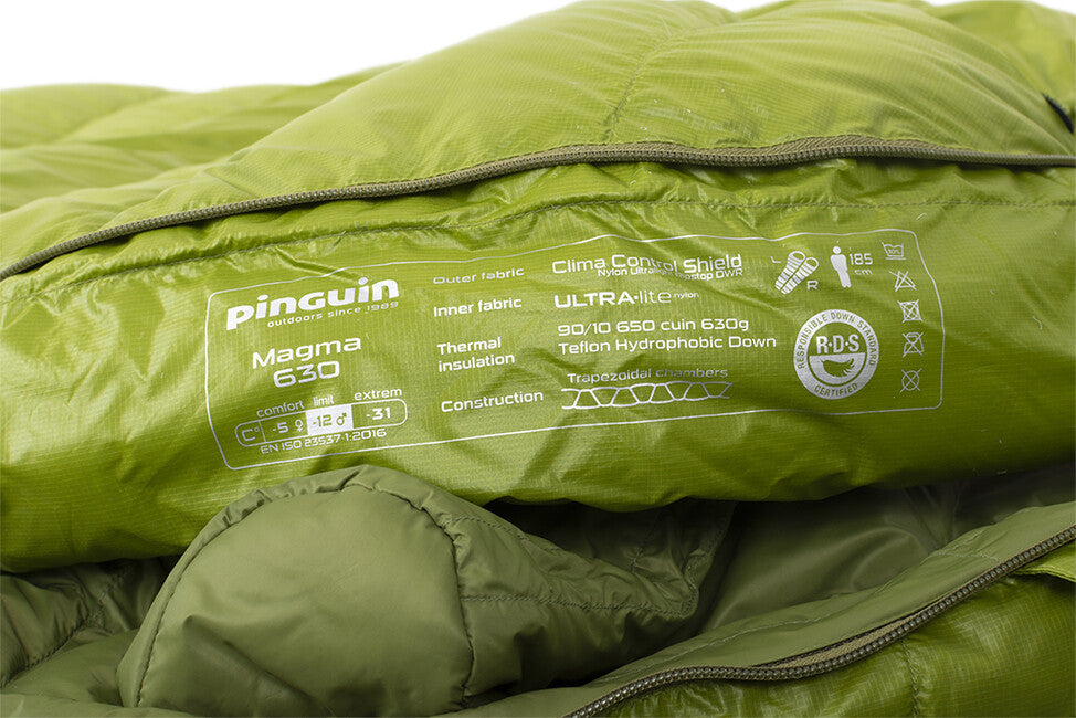 Pinguin Magma 630 sac de dormit, verde