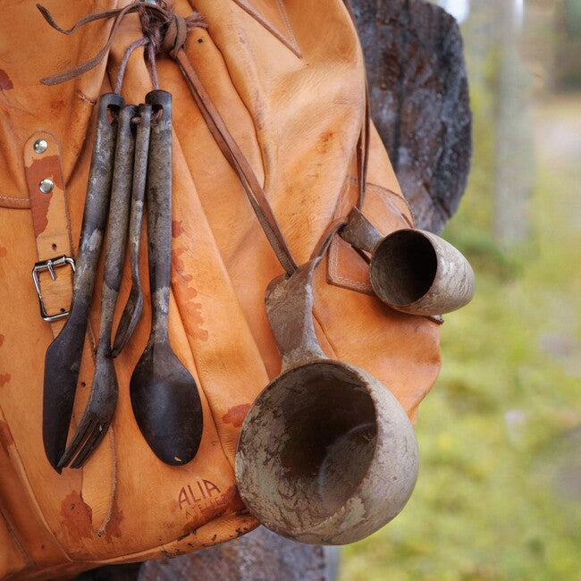 Kupilka CUTLERY tacâmuri de camping în ambalaj, negre