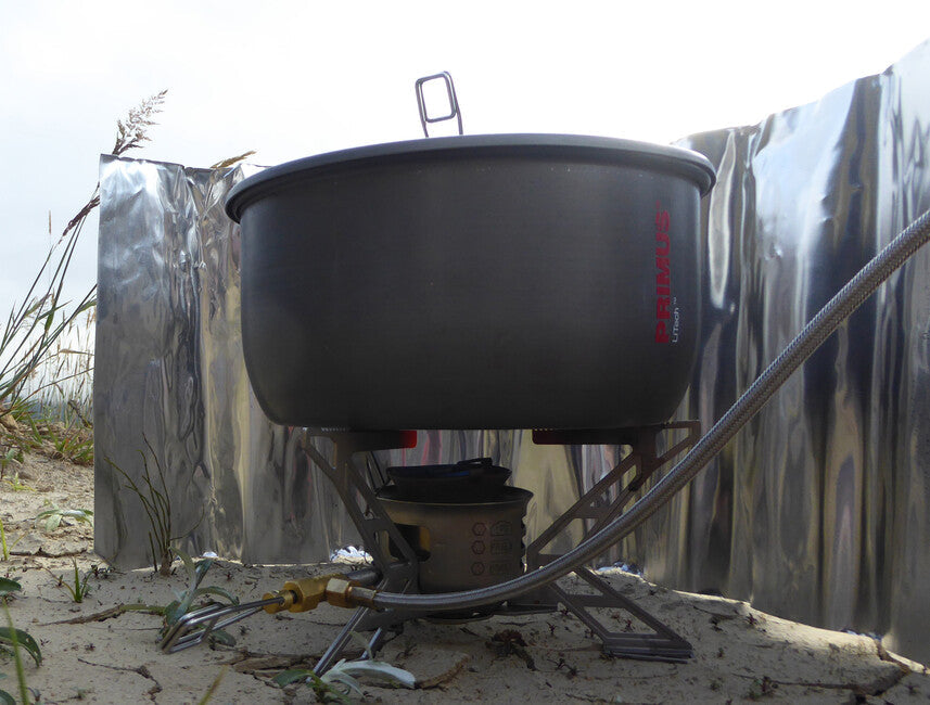 Origin Outdoors parbriz din aluminiu rulabil 24 cm înălțime