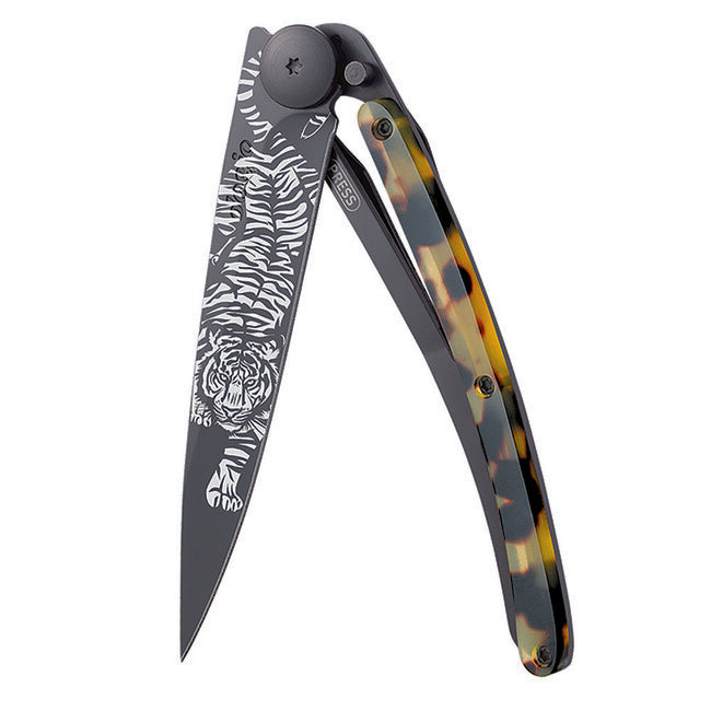 Deejo Tattoo Turtle briceag black shell Tiger