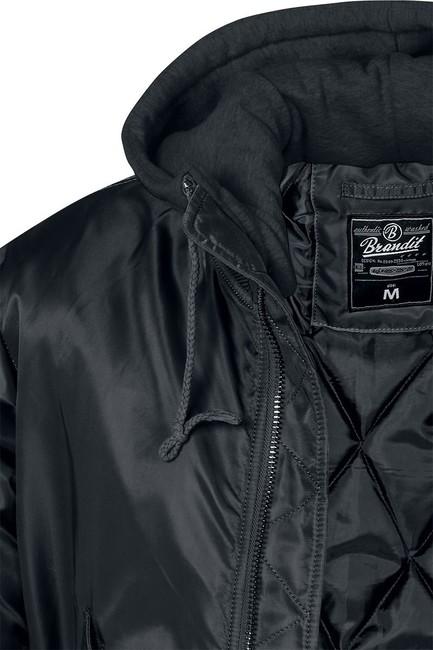 Brandit MA1 Hooded bomber geacă, neagră