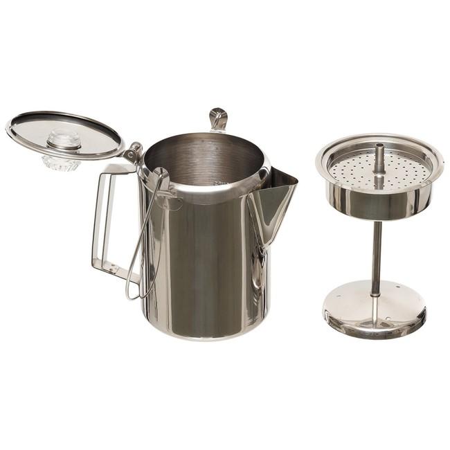Fox Outdoor ibric din oțel inoxidabil cu percolator