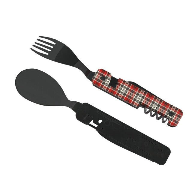 Akinod A02B00012 set multifuncțional 13h25, black mirror finish, Red Tartan