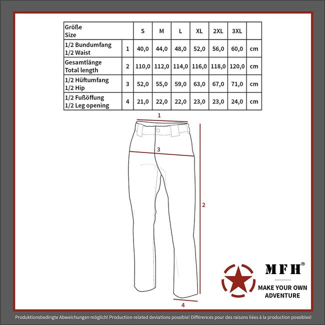 MFH Professional Commando Smock pantaloni Rip stop, OD Green