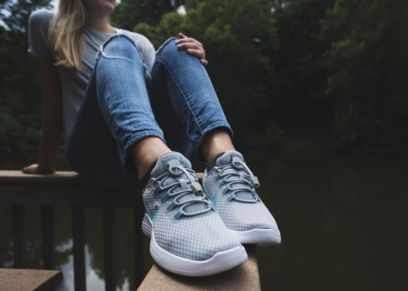 Lock Laces șireturi pentru pantofi, cool gray