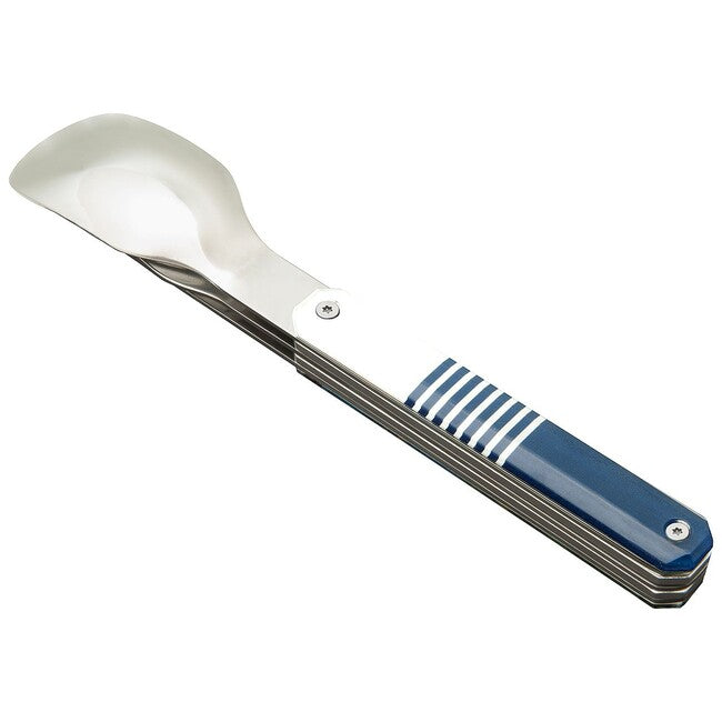 AKINOD Set tacâmuri magnetic de călătorie, blue mariniere-mirror finish