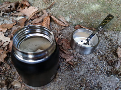 Origin Outdoors recipient termic din oțel inoxidabil, negru, 0.72L