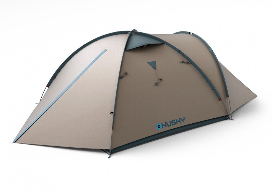 Husky Bizon 4 Classic cort familial pentru 4 persoane, gri deschis
