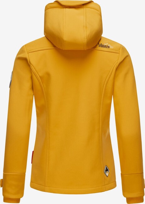 Marikoo KLEINE ZICKE geacă de tranziție pentru femei cu glugă, Amber yellow