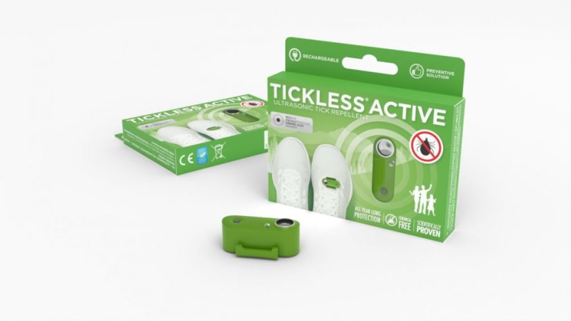 Tickless Active dispozitiv ultrasonic anti-căpușe, verde