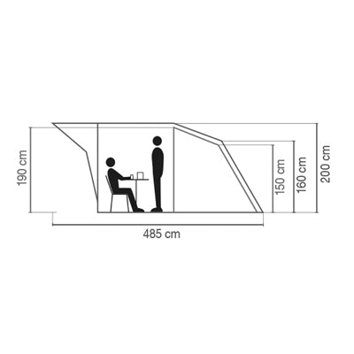 Coleman Oak Canyon BlackOut cort pentru 4 persoane