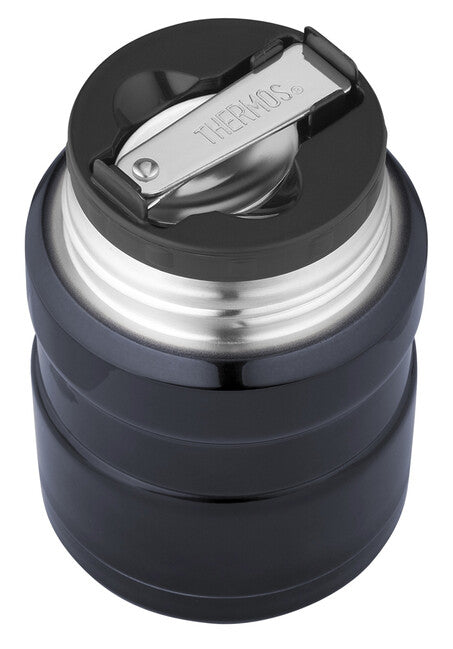Thermos King recipient pentru alimente cu lingură, bleumarin, 0,47 l