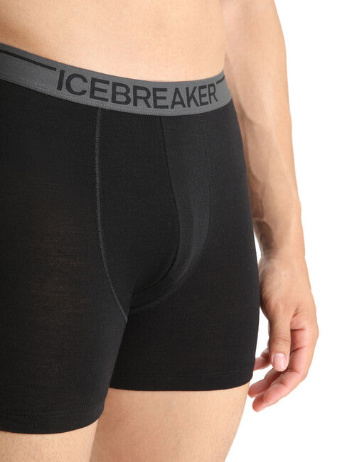 Icebreaker Anatomica boxeri pentru bărbați, negri