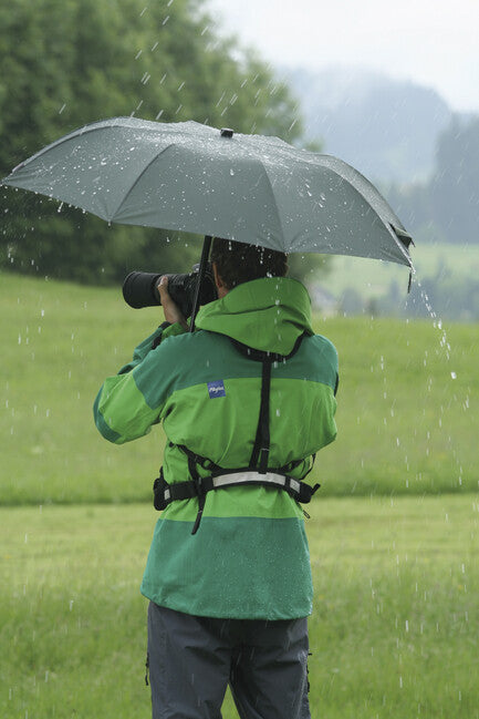EuroSchirm teleScope handsfree umbrelă de trekking telescopică cu fixare pe rucsac UV, oliv