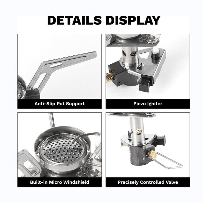 Fire Maple Torch arzător pe gaz pliabil, din oțel inoxidabil