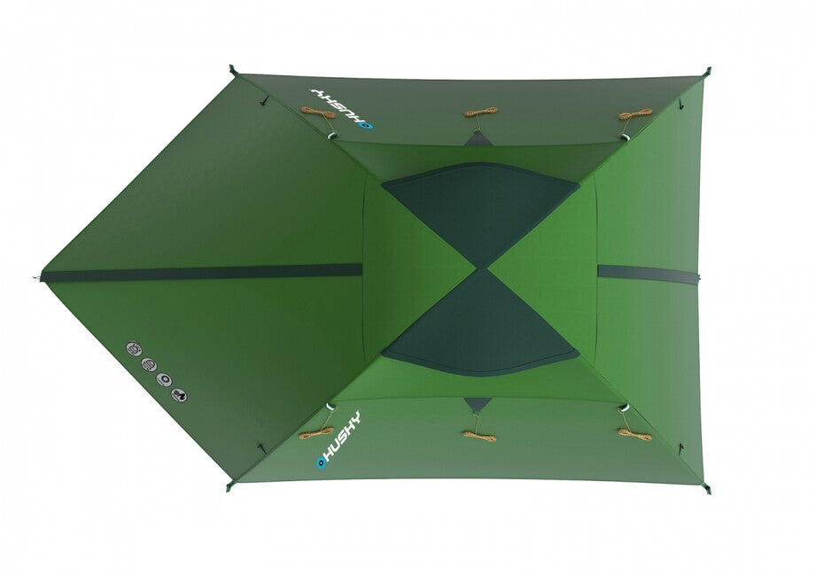 Husky Beast 3 cort extrem pentru 3 persoane, dark green