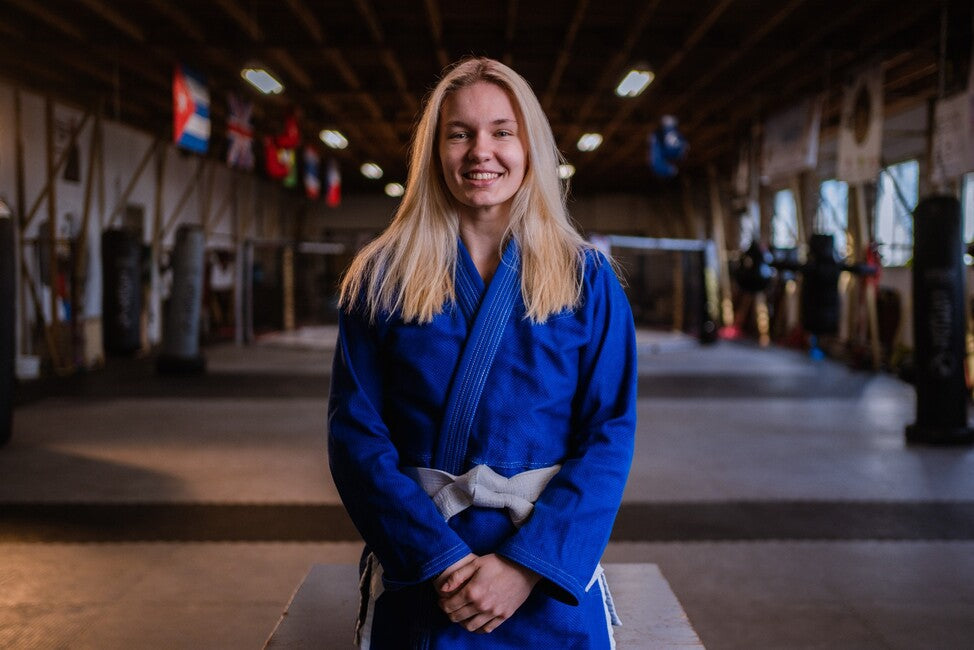 Katsudo Tokyo kimono judo 750g, alb