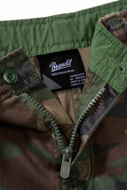 Brandit Urban Legend pantaloni scurți pentru copii, woodland