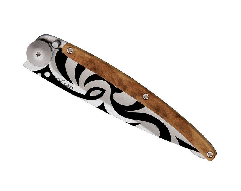 Deejo Tattoo Tribal briceag juniper wood
