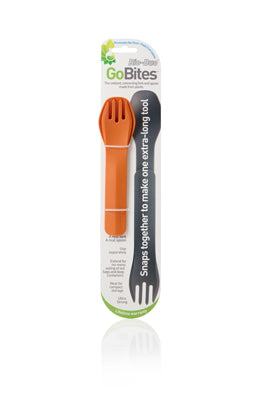 Humangear GoBites BIO DUO tacâmuri, portocalii