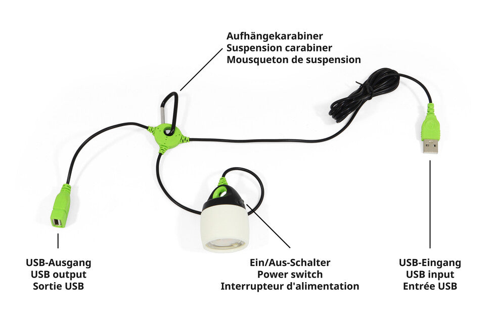 Origin Outdoors Connectable lampă LED, albă, 200 lumeni, alb rece