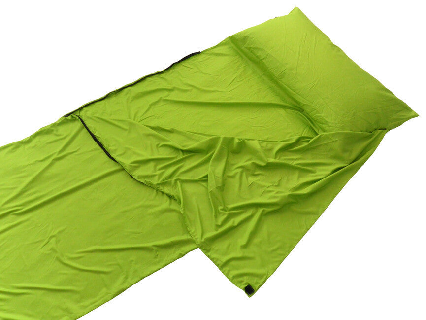 Origin Outdoors inserție dreptunghiulară pentru sac de dormit din microfibră, verde
