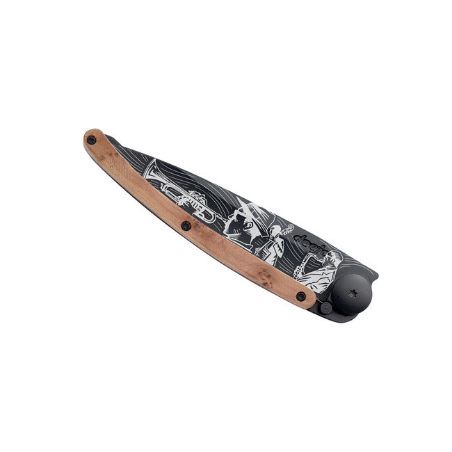 Deejo Tattoo briceag Jazz, Black juniper wood