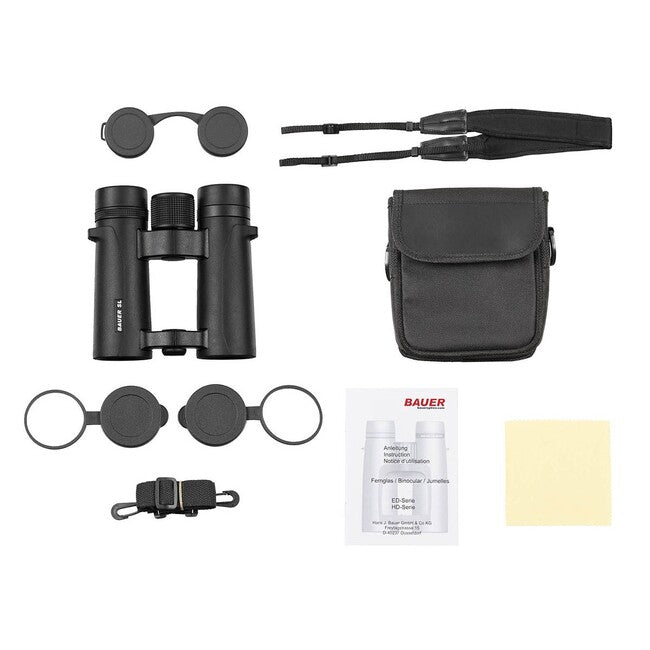 MFH BAUER Outdoor SL binoclu 10 x 34, rezistent la apă, negru