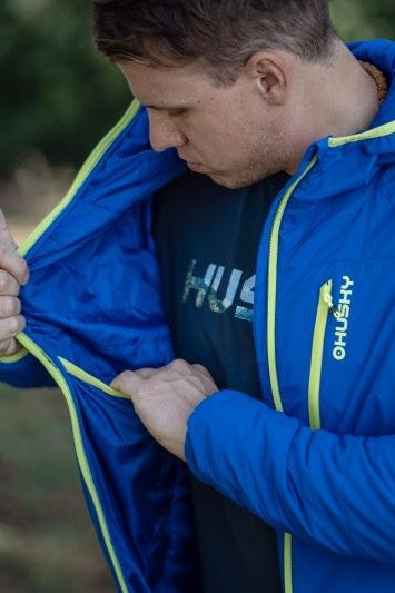 HUSKY Nitri geacă pluș ultraușoară pentru bărbați, albastră