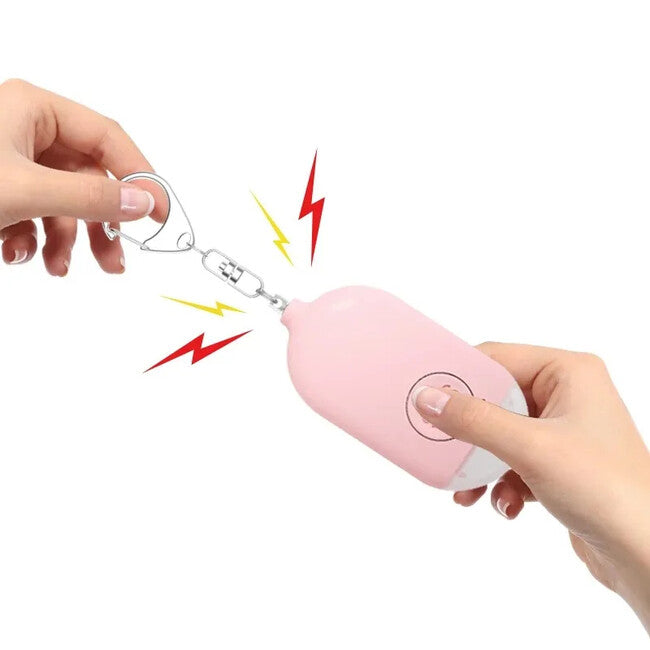 W&G SHIELD SOS alarmă personală etanșă cu LED și buton de activare, roz