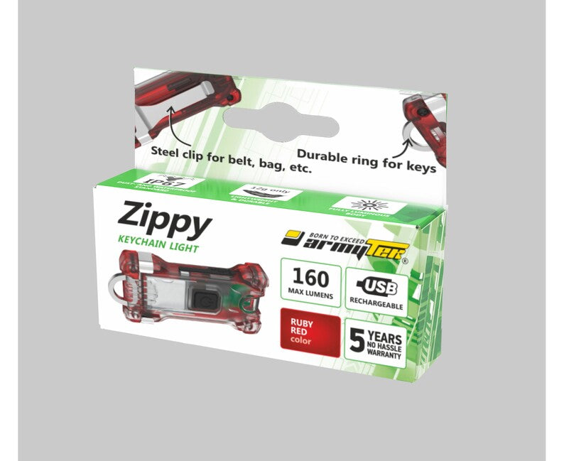 ArmyTek Zippy LED breloc, roșu