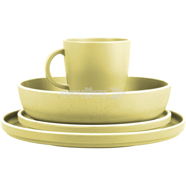 Brunner Midday Dolomit set de tacâmuri de camping, galben