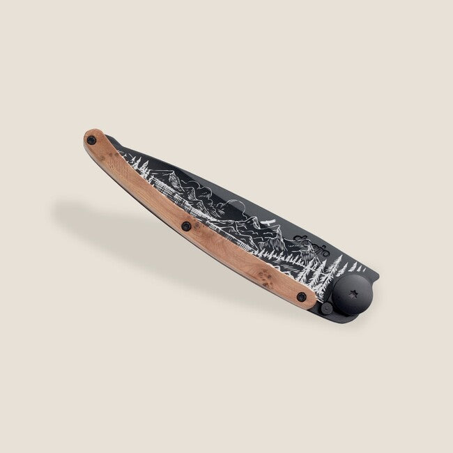 Deejo Tattoo briceag Black juniper wood Mountain