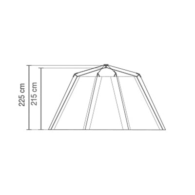 Coleman Octagon cort pentru 8 persoane, albastru