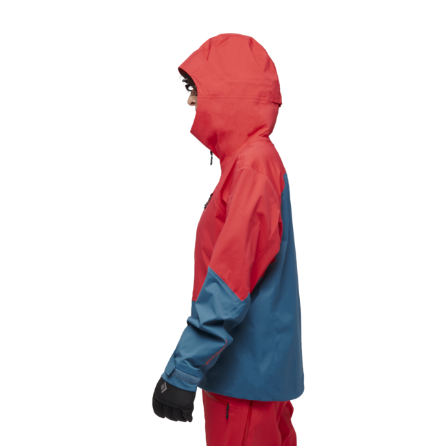 Black Diamond Recon Lt Stretch Shell geacă de schi pentru femei, coral red-creek blue