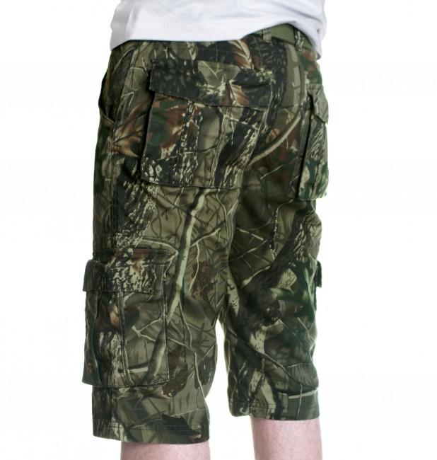 Loshan Leafy pantaloni scurți model Real tree, închis