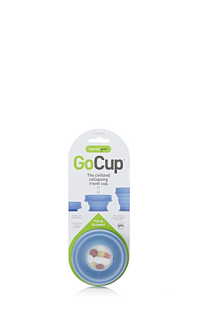 Humangear Go Cup pahar pliabil de călătorie igienizabil ambalabil GoCup, albastru, 118 ml