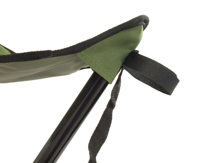 BasicNature Travelchair trepied scaun, verde oțel