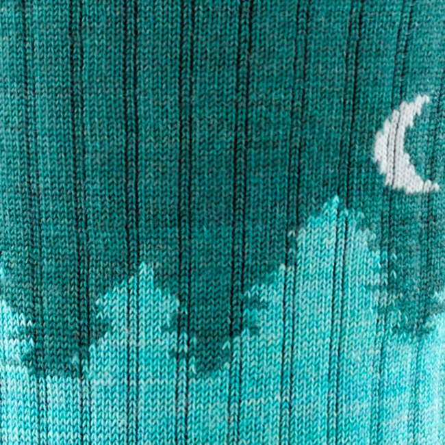Darn Tough Treeline Micro Crew șosete mediu ușoare cu pernă, Aqua