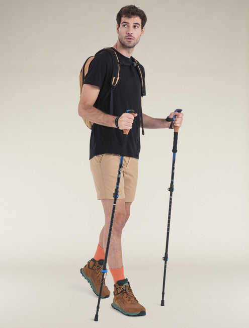 Icebreaker 150 Tech Lite III Merino tricou pentru bărbați cu mânecă scurtă, negru