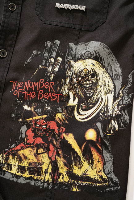 Brandit Iron Maiden Luis cămașă, neagră